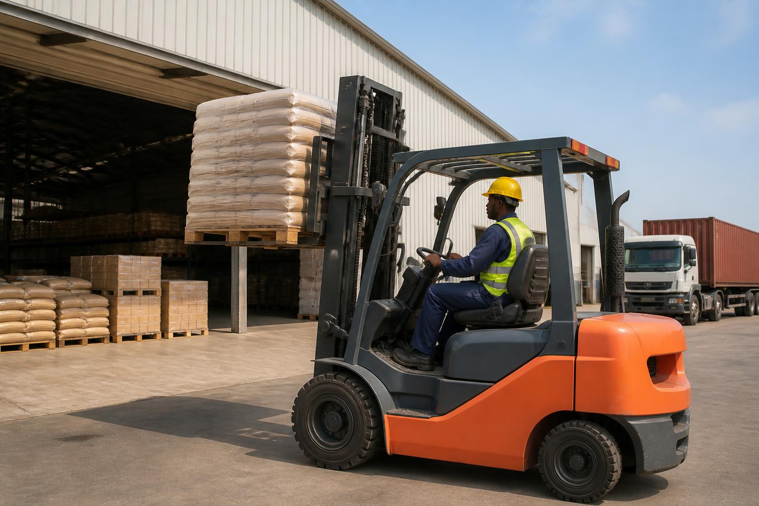 Forklifts for hire in Uganda — Material Handling plant and machinery