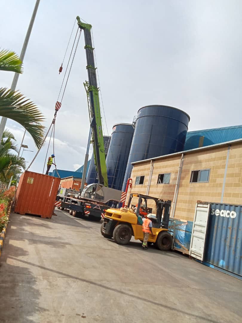 Truck-Mounted Cranes — heavy lifting and material-handling operation at an industrial facility